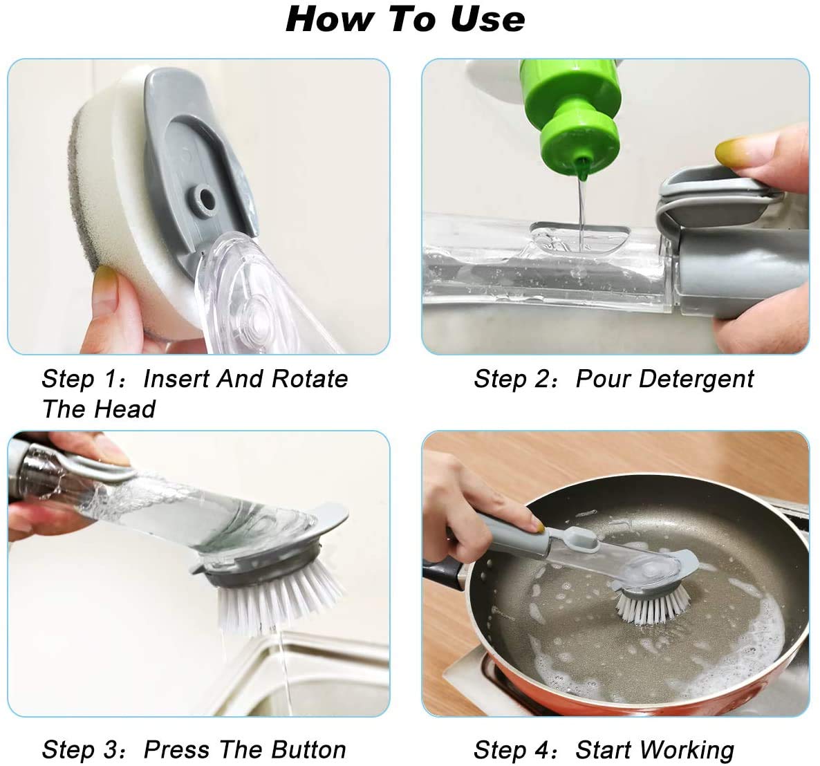 Automatic Kitchen Cleaning Brush