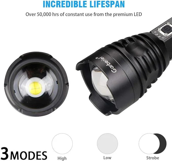 LED Tactical Laser Flashlight (Rechargeable)