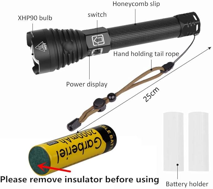 LED Tactical Laser Flashlight (Rechargeable)