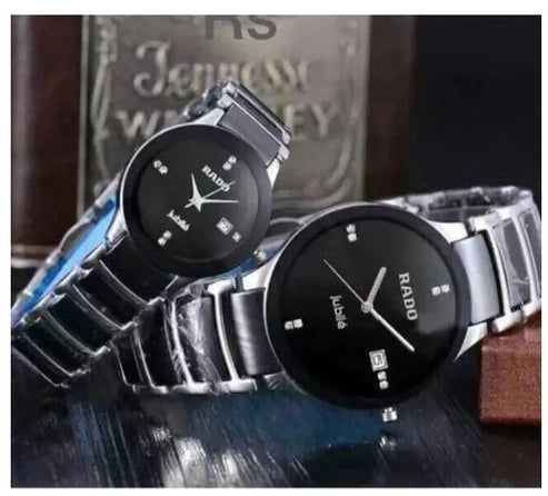 Round Rado couple watch